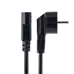 StarTech 713E-3M-POWER-CORD kabel zasilające Czarny CEE7/7 C13 panel