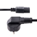 StarTech 713E-3M-POWER-CORD kabel zasilające Czarny CEE7/7 C13 panel