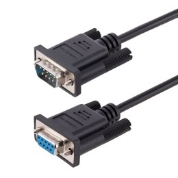 StarTech 9FMNM-3M-RS232-CABLE kabel równoległy Czarny DB-9