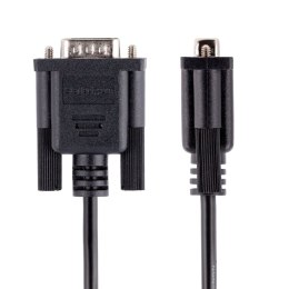 StarTech 9FMNM-3M-RS232-CABLE kabel równoległy Czarny DB-9