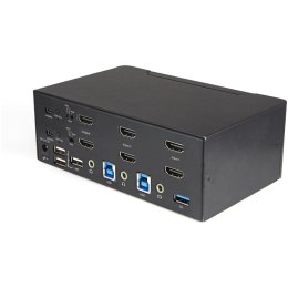 StarTech SV231DHU34K6 przełącznik KVM Czarny