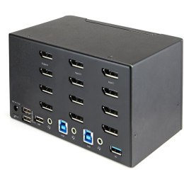 StarTech SV231QDPU34K przełącznik KVM Czarny