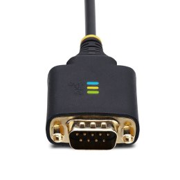 StarTech 2P6FFC-USB-SERIAL zmieniacz płci / kabli USB-A 2 x DB-9 RS-232 Czarny, Szary