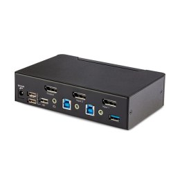 StarTech D86A2-2-PORT-8K-KVM przełącznik KVM Czarny