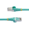 StarTech NLAQ-50C-CAT6A-PATCH kabel sieciowy Kolor Aqua 0,5 m S/FTP (S-STP)