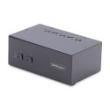 StarTech P2DD46A2-KVM-SWITCH przełącznik KVM Czarny