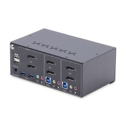 StarTech P2DD46A2-KVM-SWITCH przełącznik KVM Czarny