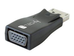 Techly IADAP-DSP-230T zmieniacz płci / kabli DisplayPort VGA Czarny