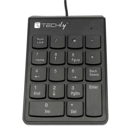 Techly IDATA KP-BLKTY klawiatura numeryczna Notebook/PC USB Czarny