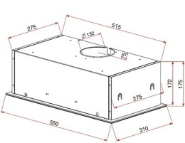 Teka GFG 2 Wbudowany pod Biały 388 m³/h