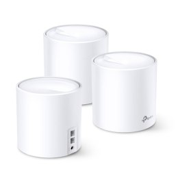 TP-Link DECO X60(3-PACK) siatkowy system wi-fi Dual-band (2.4 GHz/5 GHz) Wi-Fi 6 (802.11ax) Biały 2 Wewnętrzne