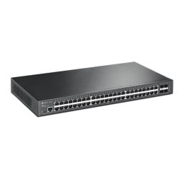 TP-Link JetStream TL-SG3452X łącza sieciowe Zarządzany L2+ Gigabit Ethernet (10/100/1000) 1U Czarny