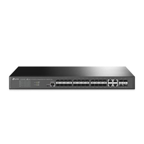 TP-Link TL-SG3428XF łącza sieciowe Zarządzany L2+ Żaden 1U Czarny