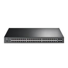 TP-Link TL-SG3452XP łącza sieciowe Zarządzany L2+ Gigabit Ethernet (10/100/1000) Obsługa PoE 1U Czarny