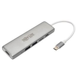 Tripp Lite U442-DOCK10-S stacja dokująca USB 3.2 Gen 2 (3.1 Gen 2) Type-C Srebrny