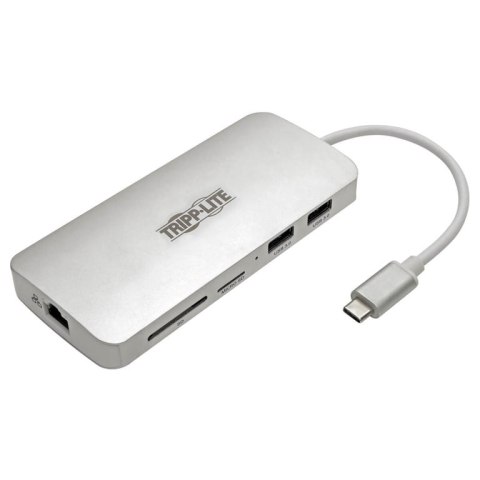 Tripp Lite U442-DOCK11-S stacja dokująca USB 3.2 Gen 2 (3.1 Gen 2) Type-C Srebrny