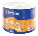 Verbatim Dyski DVD-R Matt Silver 50PK Wrap, cake