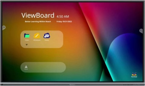 Viewsonic IFP7550-5F tablica interaktywna 190,5 cm (75") 3840 x 2160 px Ekran dotykowy Czarny HDMI