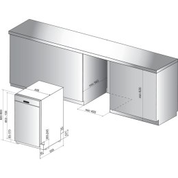 Whirlpool WSBC 3M17 X zmywarka Częściowo wbudowany 10 komplet.