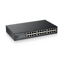 Zyxel GS1100-24E Nie zarządzany Gigabit Ethernet (10/100/1000) Czarny