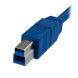 StarTech USB3SAB1M kabel USB 1 m USB 3.2 Gen 1 (3.1 Gen 1) USB A USB B Niebieski