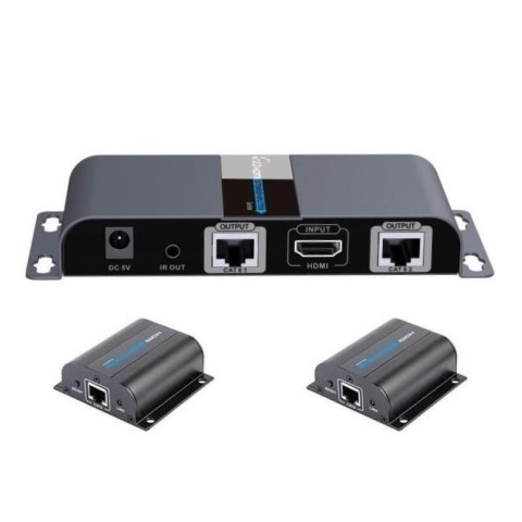 Extender / Splitter Techly HDMI 1x2 1080p 60Hz po skrętce Cat.6 do 40m