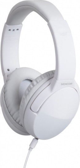 Sencor Słuchawki Stereo przewodowe SEP 636WH 100dB odłączany kabel 1,2m