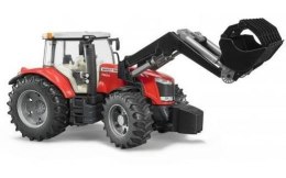 BRUDER Traktor Massey Ferguson 7600 z ladowaczem