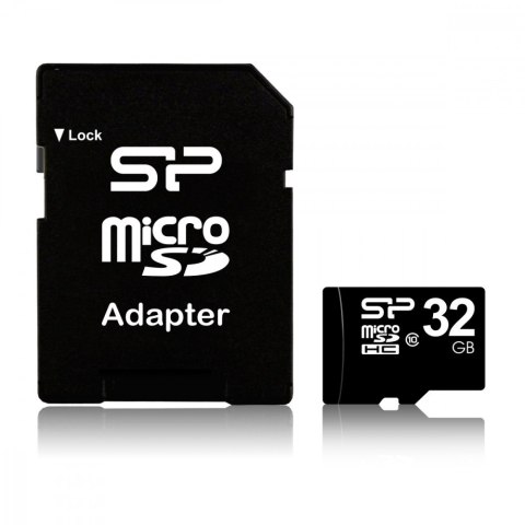 Silicon Power Karta pamięci microSDHC 32GB CLASS 10 + adapter