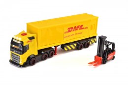 Dickie Pojazd City Ciężarówka z naczepą DHL 35 cm