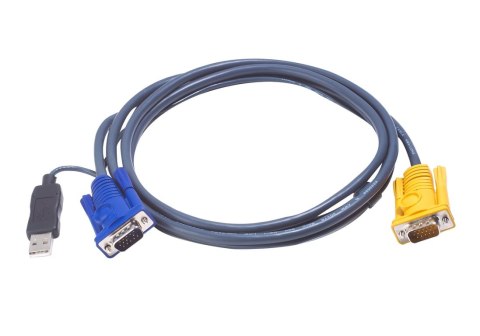 ATEN 2L-5203UP kabel KVM Czarny 3 m