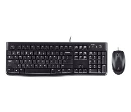 Logitech Desktop MK120 klawiatura Dołączona myszka USB QWERTZ Niemiecki Czarny