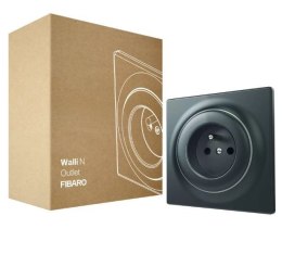 Inteligentne gniazdko FIBARO Walli N Outlet Typ E, antracyt (FGWSONE-011-8)