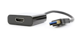 Adapter GEMBIRD A-USB3-HDMI-02 (USB 3.0 M - HDMI F; 0,15m; kolor czarny)