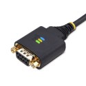 StarTech.com 1P10FFCN-USB-SERIAL kabel równoległy Czarny 3 m USB Typu-A DB-9