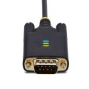 StarTech.com 2P6FFC-USB-SERIAL zmieniacz płci / kabli USB-A 2 x DB-9 RS-232 Czarny, Szary