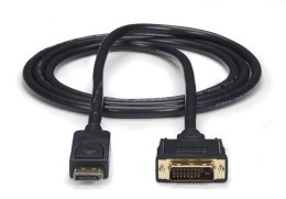 StarTech.com DP2DVI2MM6 adapter kablowy 1,8 m DisplayPort DVI-D Czarny