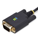 StarTech.com 1P10FFC-USB-SERIAL kabel równoległy Czarny 3 m USB Typu-A DB-9