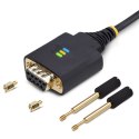 StarTech.com 1P3FFCNB-USB-SERIAL kabel równoległy Czarny 1 m USB Typu-A DB-9