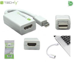 Adapter Techly MDP-HDMIF Mini DisplayPort męski na HDMI żeński, biały 0,15m IADAP