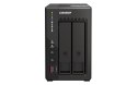 Qnap TS-253E-8G, Tower, 2 x 2.5"/3.5" SATA, Intel Celeron J6412 4C/4T, 8 GB DDR4 onboard not expandable, 2 x 2.5GbE, External ad