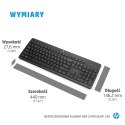 Zestaw klawiatura + mysz HP 230 Wireless Mouse and Keyboard Combo bezprzewodowe białe 3L1F0AA