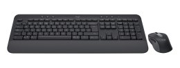 Logitech Signature MK650 Combo For Business klawiatura Dołączona myszka Biuro Bluetooth QWERTZ Niemiecki Grafitowy