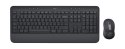 Logitech Signature MK650 Combo For Business klawiatura Dołączona myszka Biuro Bluetooth QWERTZ Niemiecki Grafitowy