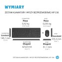 Zestaw klawiatura + mysz HP 330 Wireless Mouse and Keyboard Combo czarne 2V9E6AA