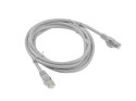 LANBERG PATCHCORD KAT.6 FTP 3M SZARY FLUKE PASSED