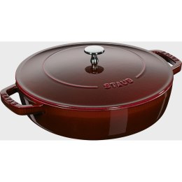 Głęboka patelnia do duszenia z pokrywką Staub - 24 cm, Grenadynowy