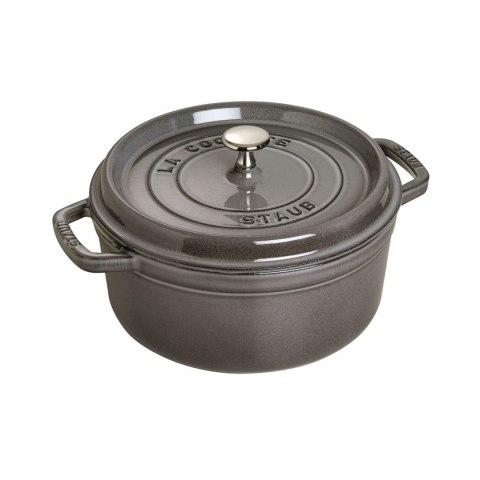 Staub 40509-312-0 garnek 5,25 l Okrągły Grafitowy, Szary