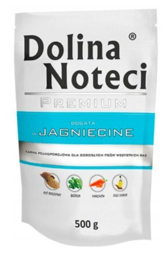 DOLINA NOTECI Premium bogata w jagnięcinę - mokra karma dla psa - 500 g