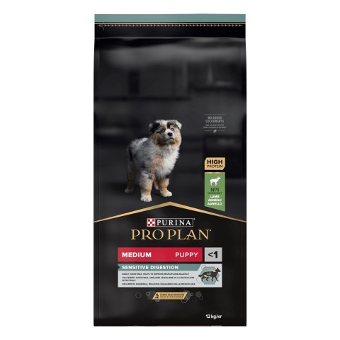 Purina Pro Plan Medium Puppy Sensitive OPTIDIGEST Jagnięcina 12kg